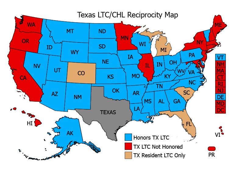 Texas Concealed and Open Carry Laws Handguns/Pistols Texas